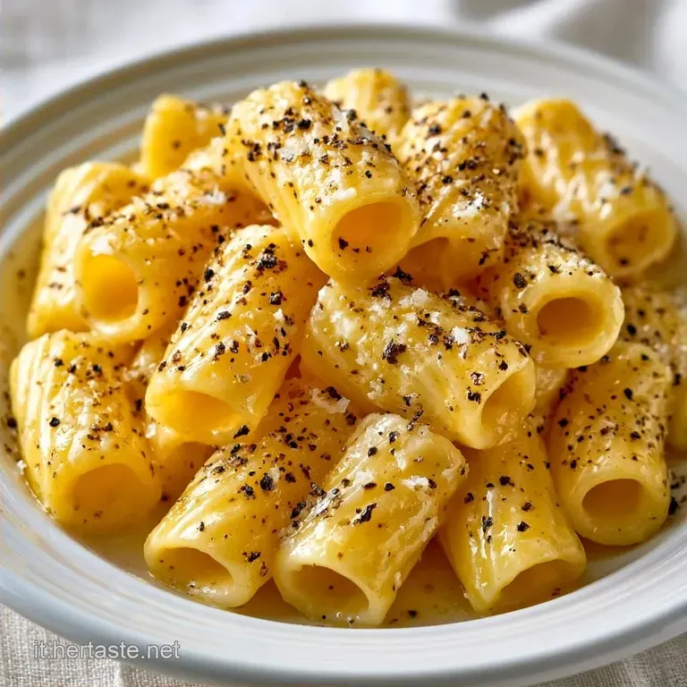 Mezze Maniche Cacio e Pepe: Cremosa e Romana