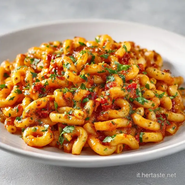 Mezze Maniche Peperoni: Crema Vellutata