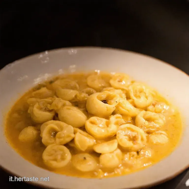 Orecchiette Di Farina Di Ceci Con Rag&ugrave; Di Verdure Estive presentation