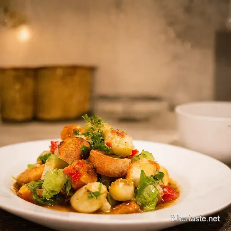 Panzanella Al Tonno Unestate Nel Piatto presentation