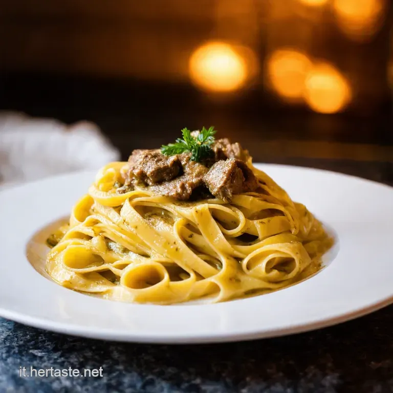 Pappardelle Al Ragu Di Cinghiale a Tuscan Dream presentation