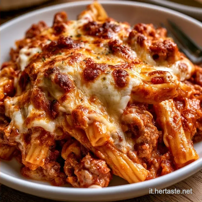 Pasta Al Forno Con Rag&ugrave; e Mozzarella