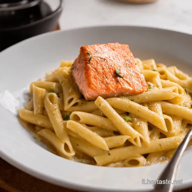 Pasta Al Salmone Cremosa Un Classico Italiano Rivisitato presentation