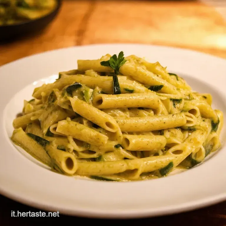 Pasta Con Zucchine Alla Nonna presentation
