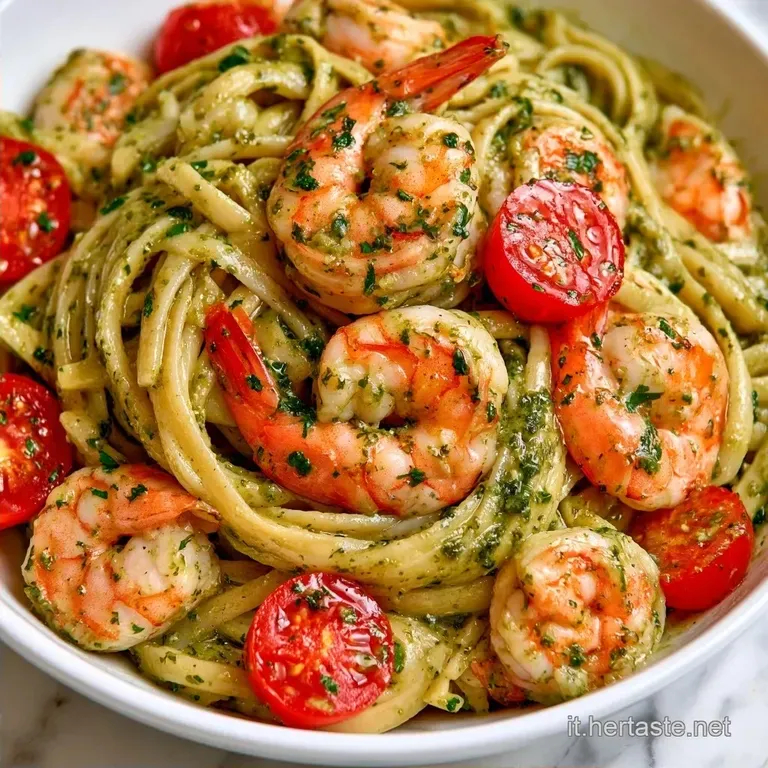 Pasta Fredda Con Gamberetti E Pesto