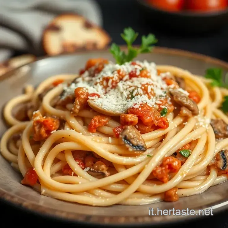 Pasta Funghi e Salsiccia