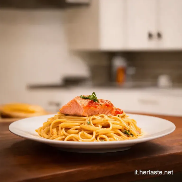 Pasta Salmone E Pomodorini Freschi presentation