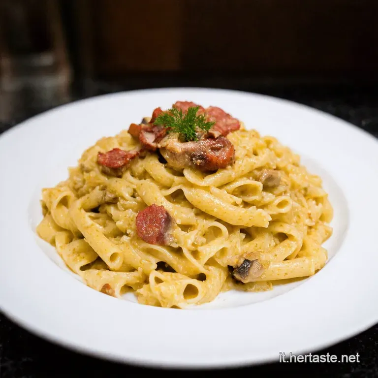 Pasta Salsiccia E Funghi Un Abbraccio Di Sapori presentation
