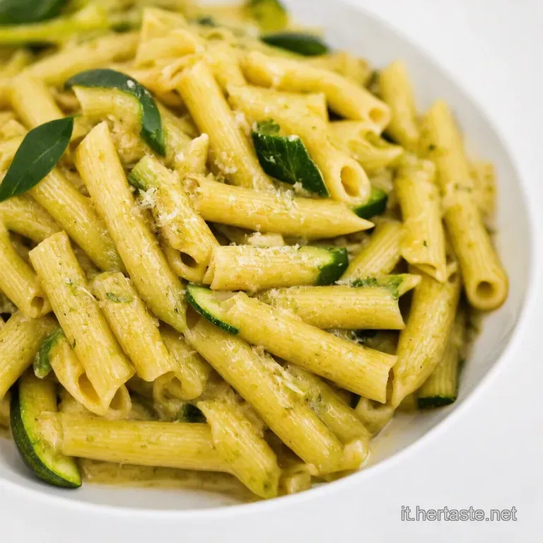 Pasta Zucchine e Gamberetti al Limone