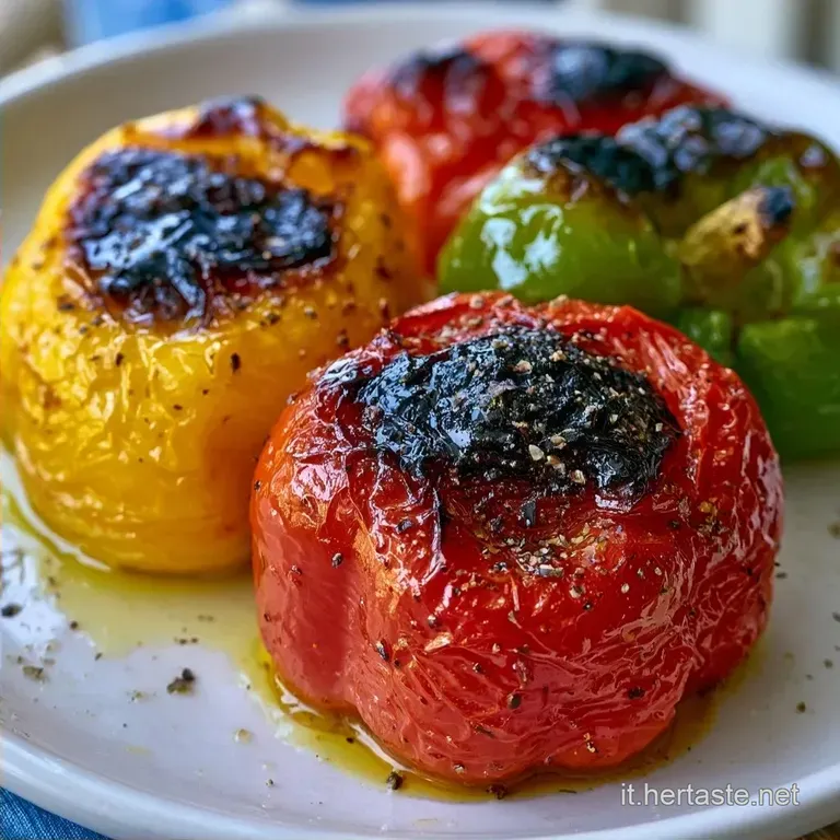 Peperoni Arrostiti in Friggitrice ad Aria