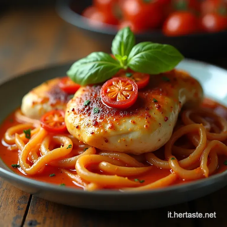 Petto Di Pollo Con Peperoni presentation