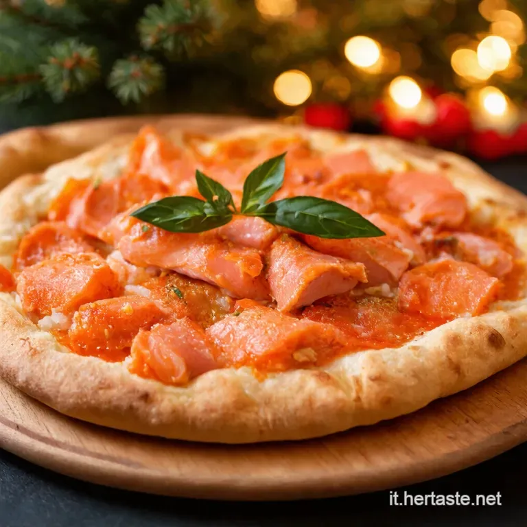 Pizzette Sfiziose Al Salmone Affumicato E Aneto presentation