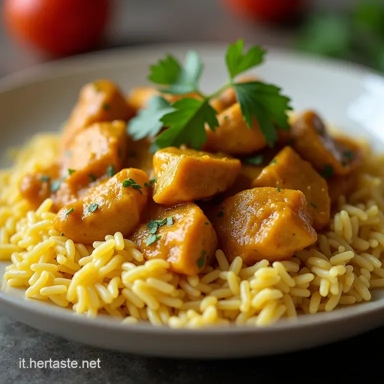 Pollo al Curry Profumato con Riso Basmati