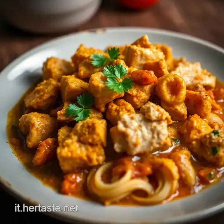 Pollo Al Curry Profumato presentation