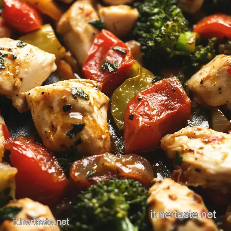 Pollo E Verdure Alla Contadina: Cena Veloce in Padella presentation