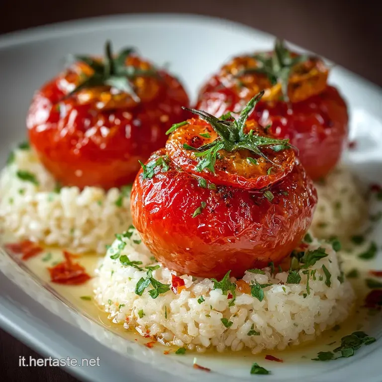 Pomodori Ripieni Di Riso Alla Romana: Il Sapore Del Solleone presentation