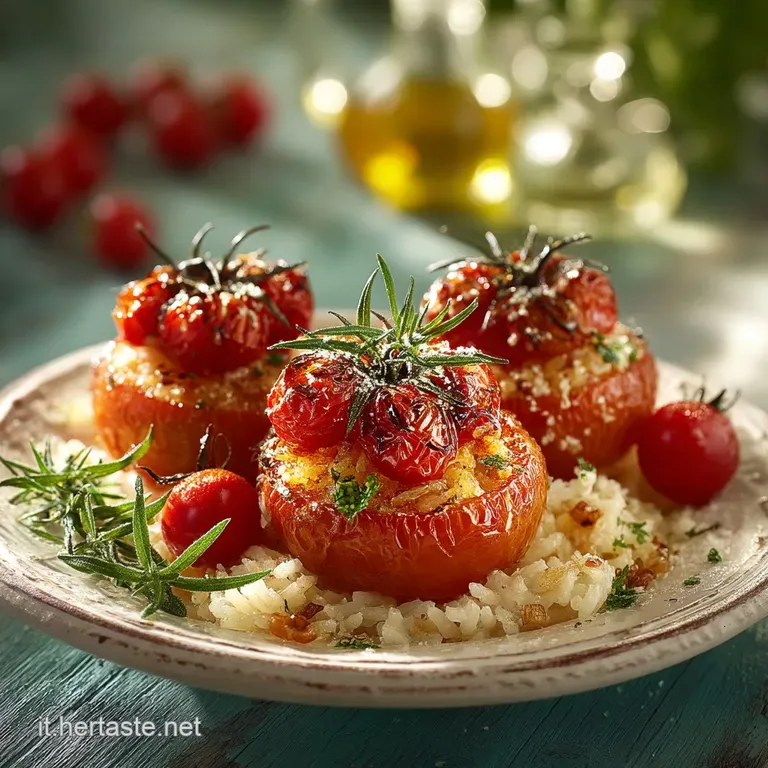 Pomodori Ripieni di riso alla romana: Il Sapore del Solleone