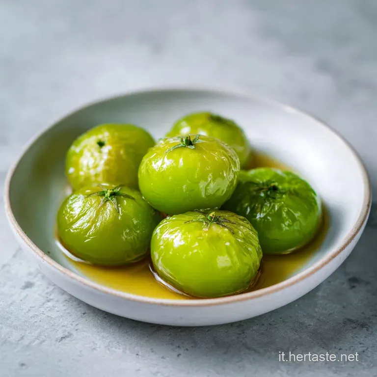 Ricetta Pomodori Verdi Sott olio Tradizionale