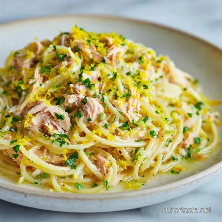 Pasta Cremosa al Limone e Tonno in 15 Minuti
