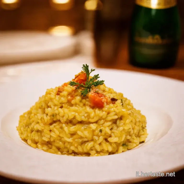 Risotto Allo Champagne Con Gamberi Un Bacio Di Sapore presentation
