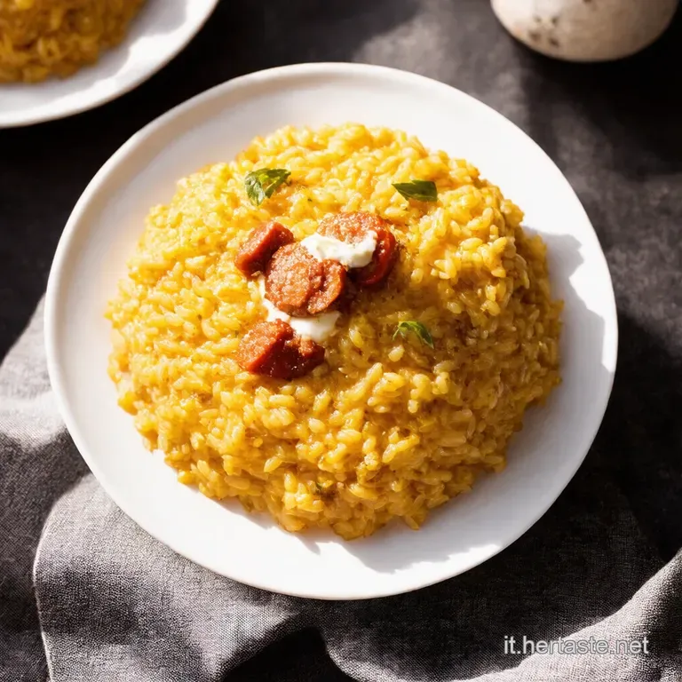 Risotto allo Zafferano e Salsiccia Un Classico Rivisitato