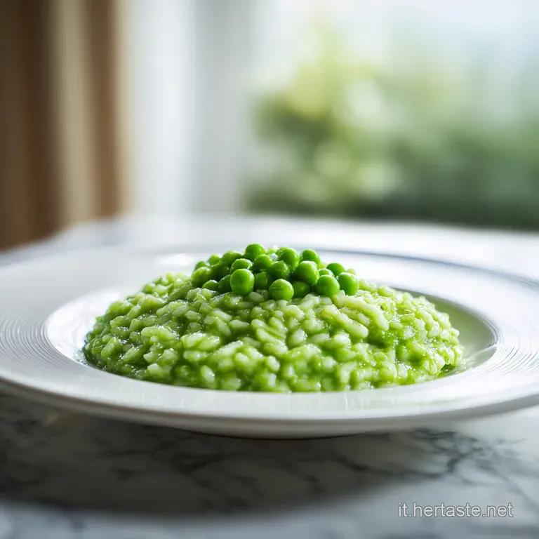 Risotto con Piselli Cremoso e Setoso