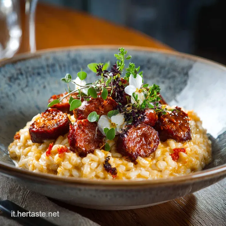 Risotto Cremoso Con Salsiccia La Ricetta Del Cuore Con Mantecatura Stellata presentation