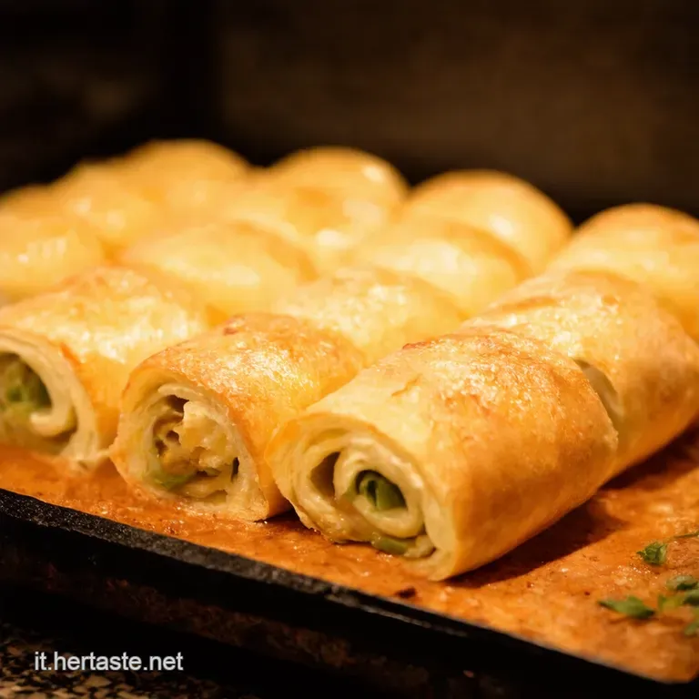 Rotolini Di Pan Carr&egrave; Ripieni Croccanti E Golosi presentation