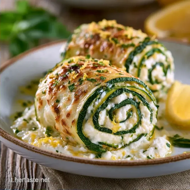 Rotolini di Zucchine al Forno con Ricotta Light