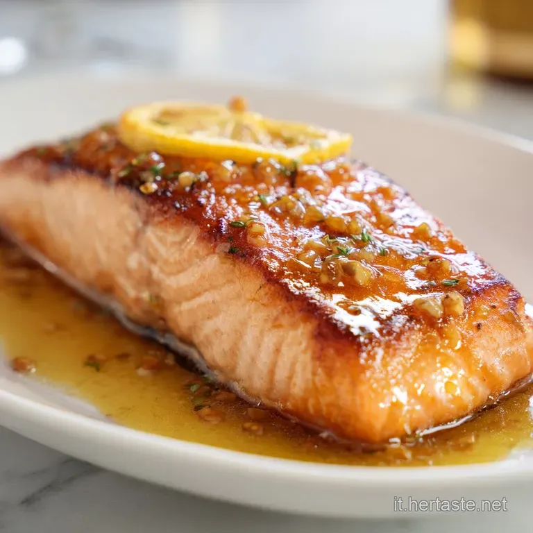Porzione di pesce rosato adagiata su crema di verdure verdi, con gocce di olio lucido e un rametto di aneto aromatico.
