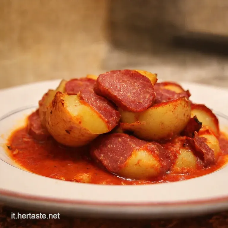 Salsiccia E Patate Al Forno Alla Romana presentation