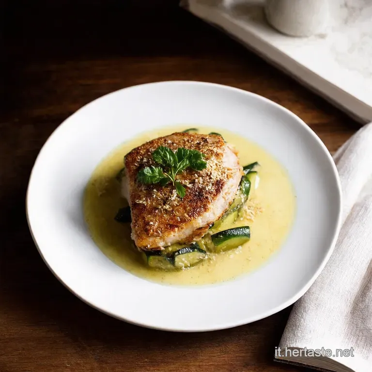 Scaloppine di Maiale con Zucchine e Pancetta Al Limone