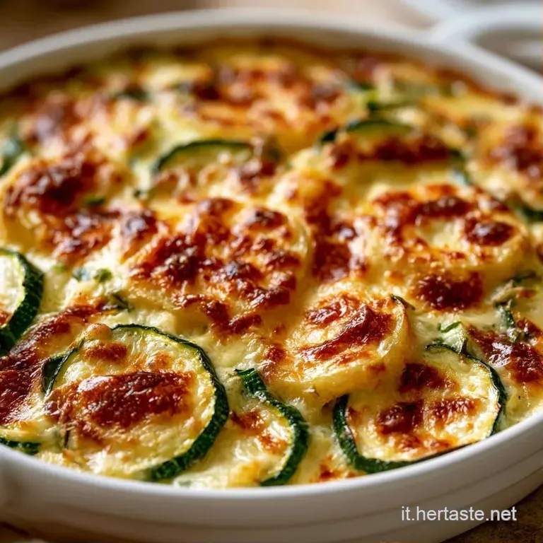 Fetta dorata su piatto bianco, decorata con foglioline di erbe fresche e un filo d'olio lucido che brilla.