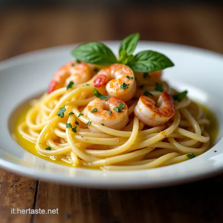 Spaghetti ai Gamberi Aglio e Olio