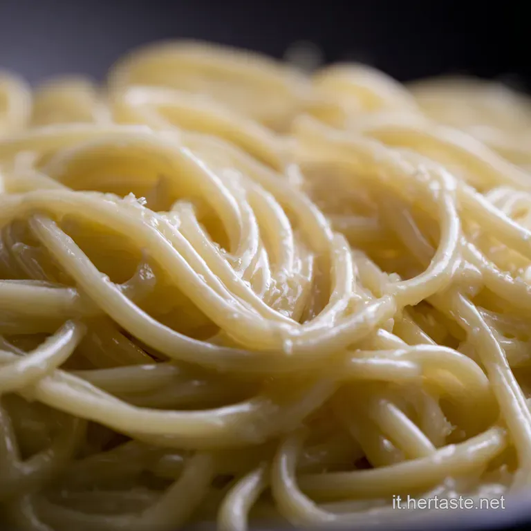 Spaghetti Al Limone Cremosi presentation