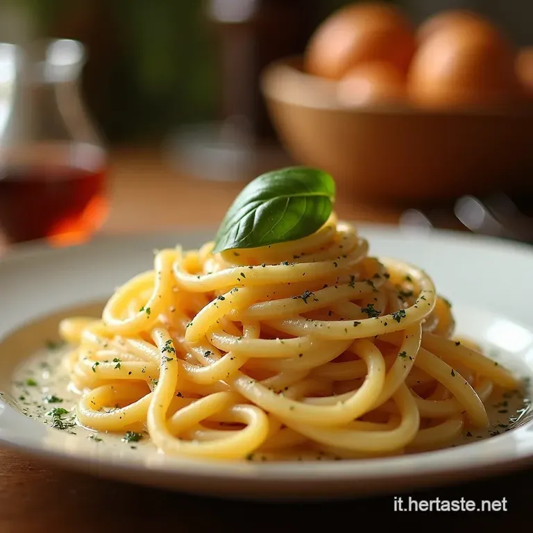 Spaghetti Carbonara La Ricetta Tradizionale presentation