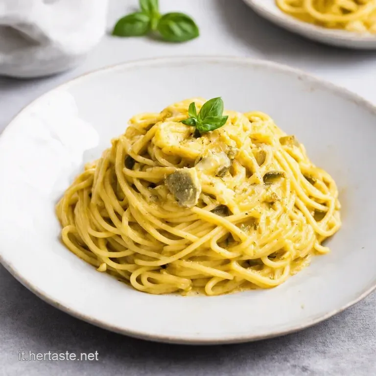Spaghetti con Crema di Melanzane Pomodorini e Basilico