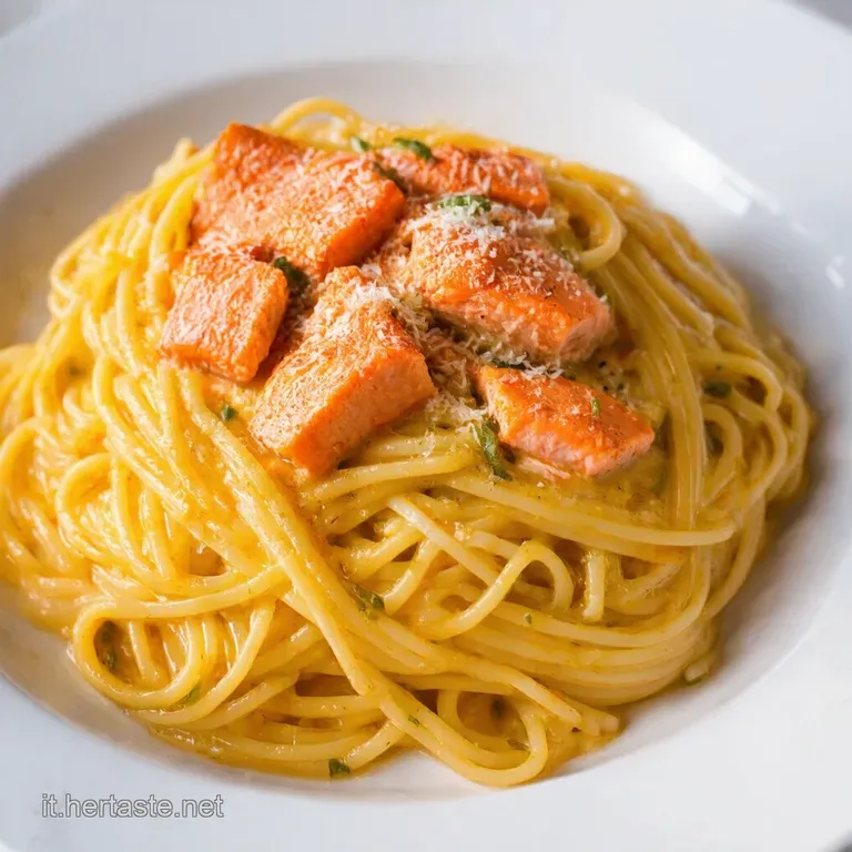 Spaghetti con il Salmone Affumicato e un Tocco di Limone