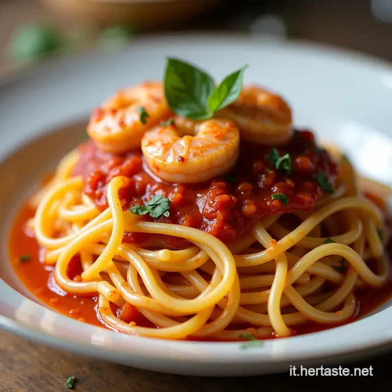 Spaghetti Oro e Rosso La Ricetta Perfetta per Gamberoni Succulenti e un Sugo Leggero