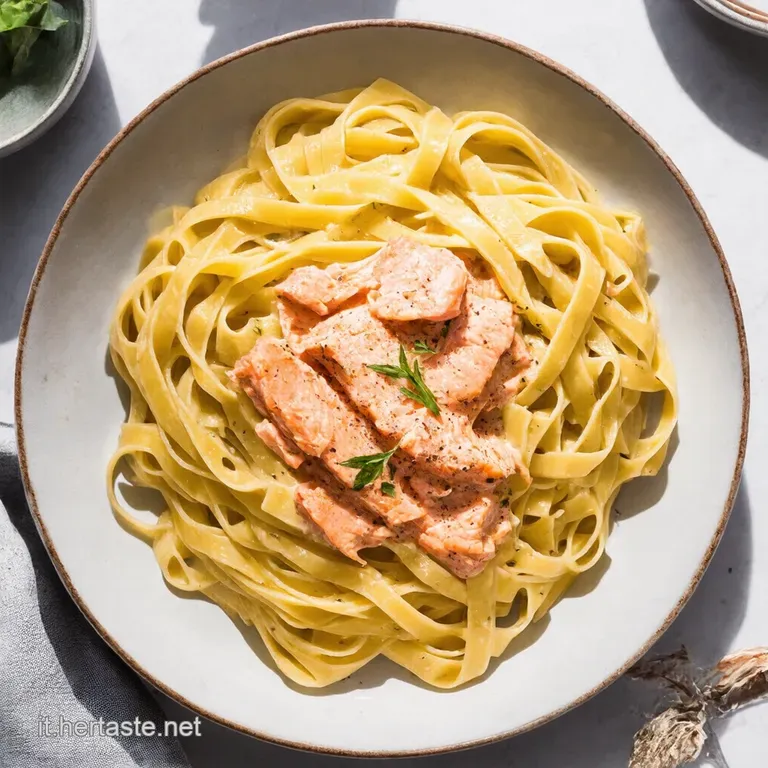 Tagliatelle al Salmone e Panna
