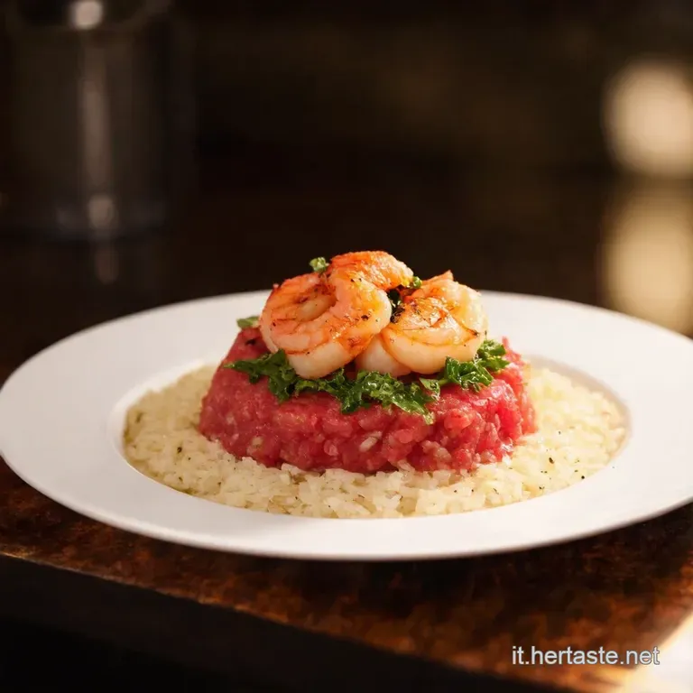 Tartare Di Gamberetti Al Profumo Di Agrumi E Menta presentation