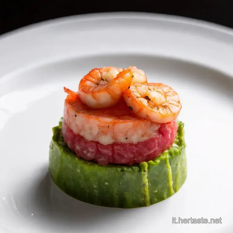 Tartare di Gamberetti al Profumo di Agrumi e Menta