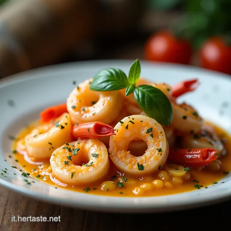 Tesori del Mare e della Terra Calamari Tenerissimi con Piselli Novelli