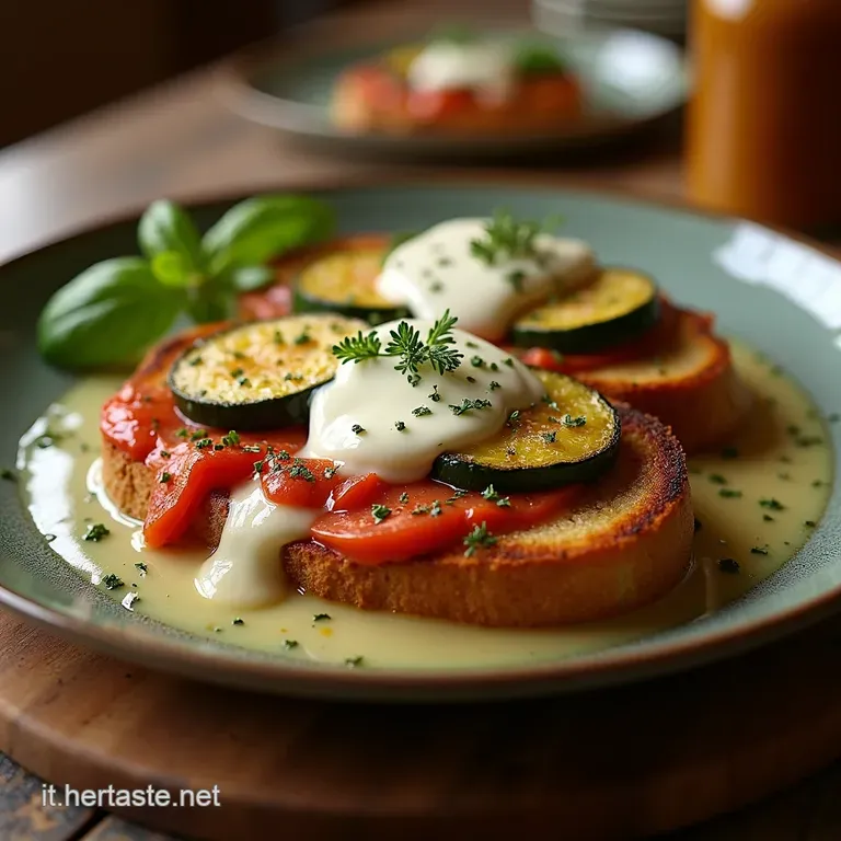 Il Capriccio Di Melanzane Grigliate E Fior Di Latte Il Toast Che Sa Destate presentation