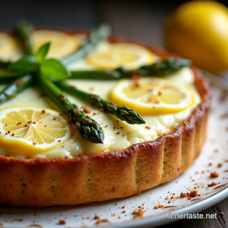 Torta Rustica agli Asparagi Croccanti Ricotta Cremosa e Profumo di Limone