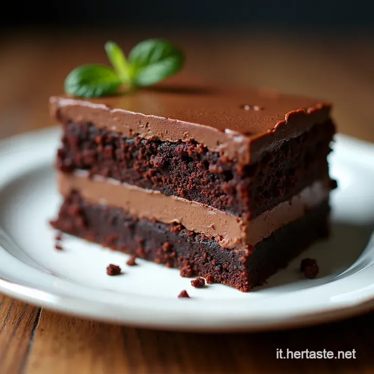 Torta Brownie Il Doppio Cioccolato Perfetto Morbida Dentro Croccante Fuori