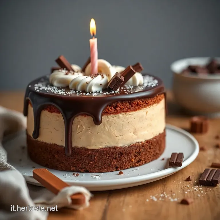 Torta Di Compleanno Con Vele Di Cioccolato presentation