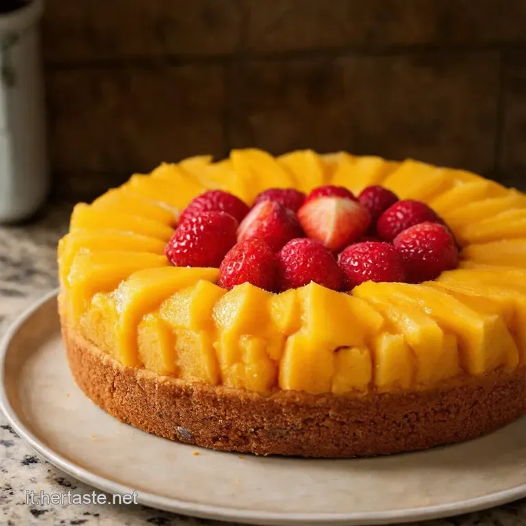 Torta Di Frutta Compleanno Dolce Estate Italiana presentation