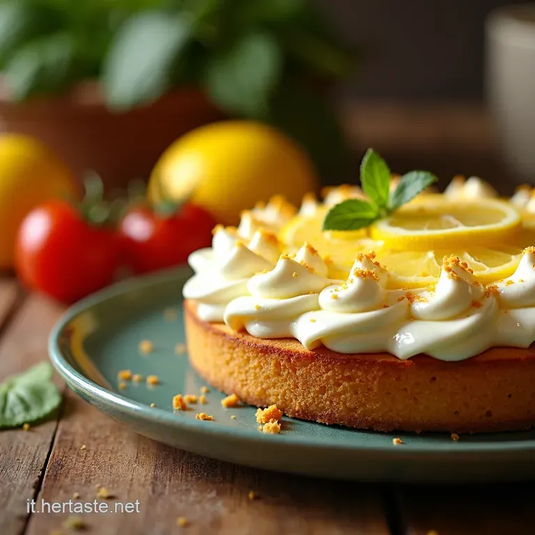 Torta Di Ricotta E Limone Un Classico Italiano Con Un Tocco Di Freschezza presentation