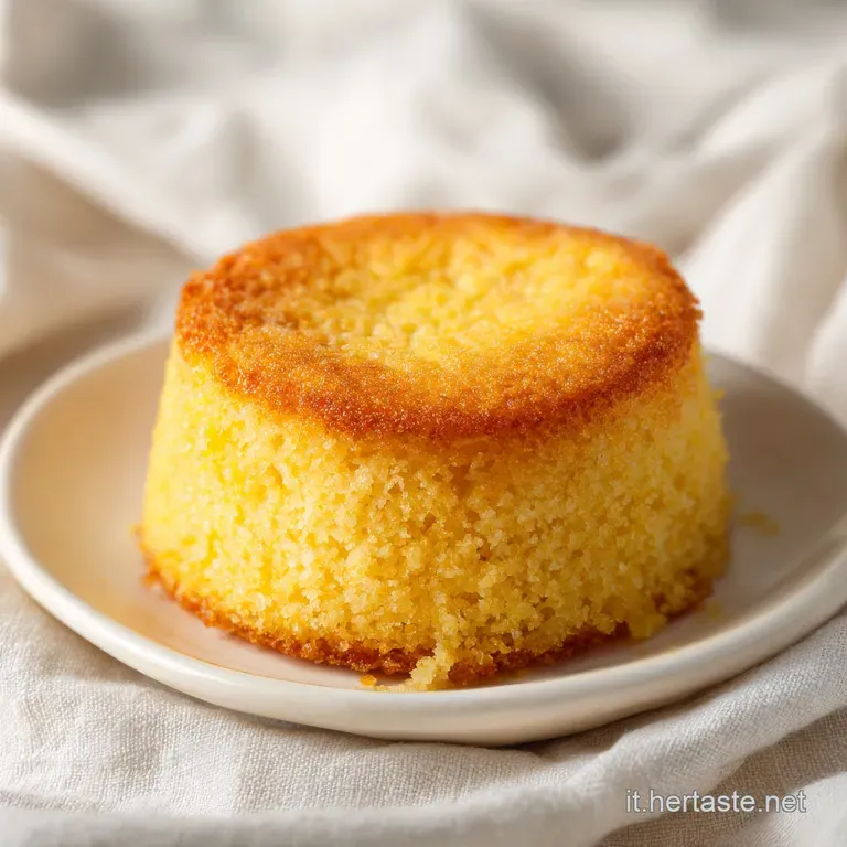 A slice of fluffy semolina cake, revealing its tender crumb, artfully arranged with a berry garnish.